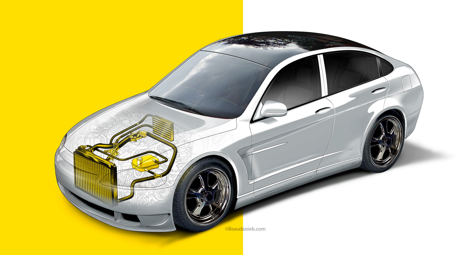 Cooling system illustration