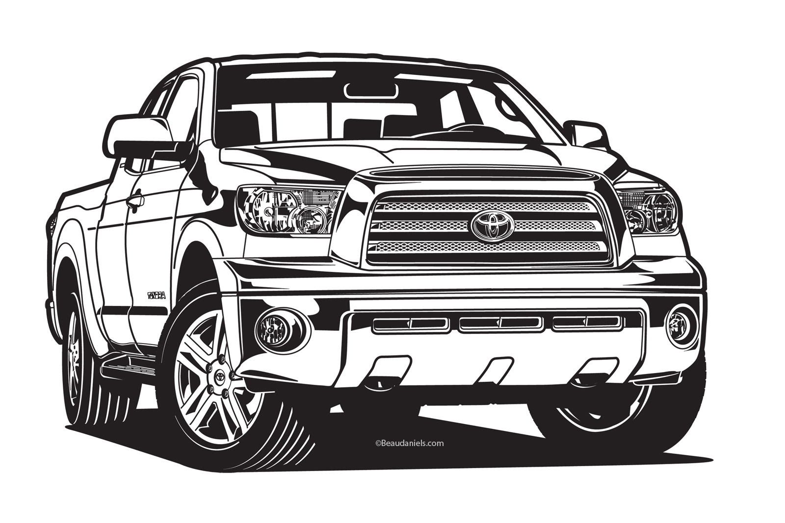Toyota Tundra front 3/4.