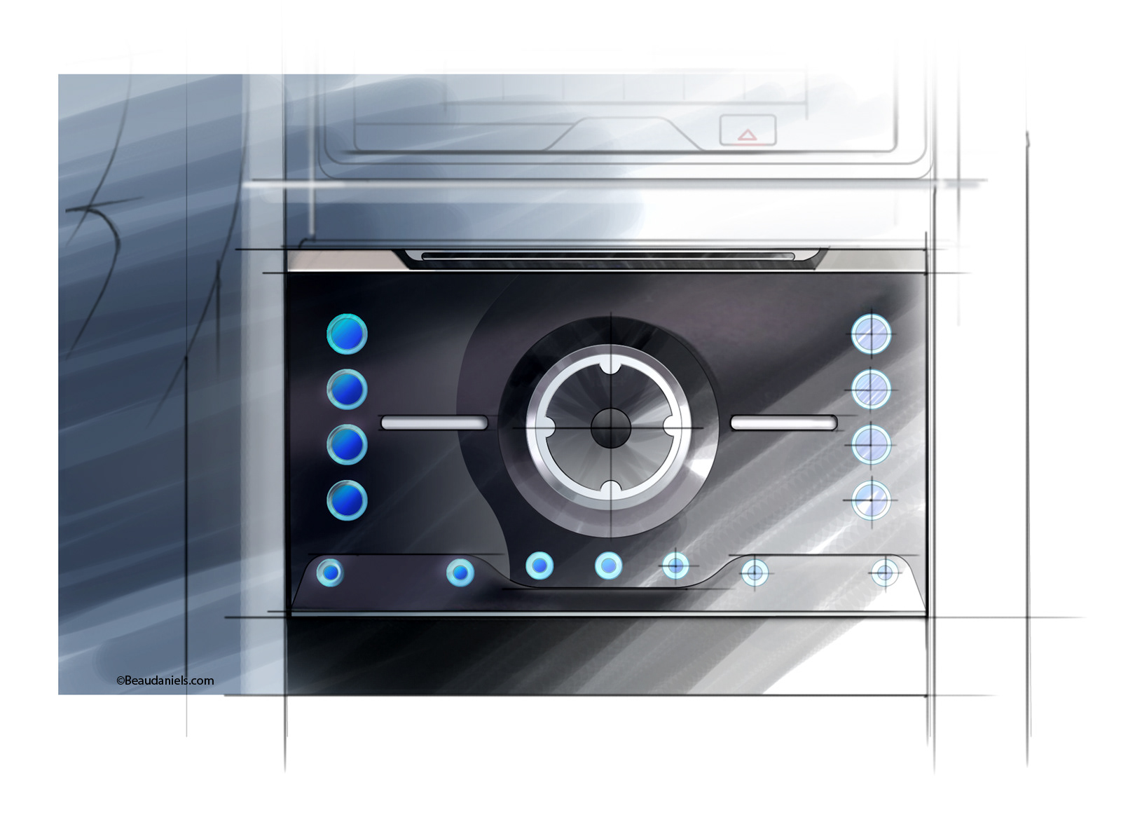 Media hub, Digial, marker pen style.