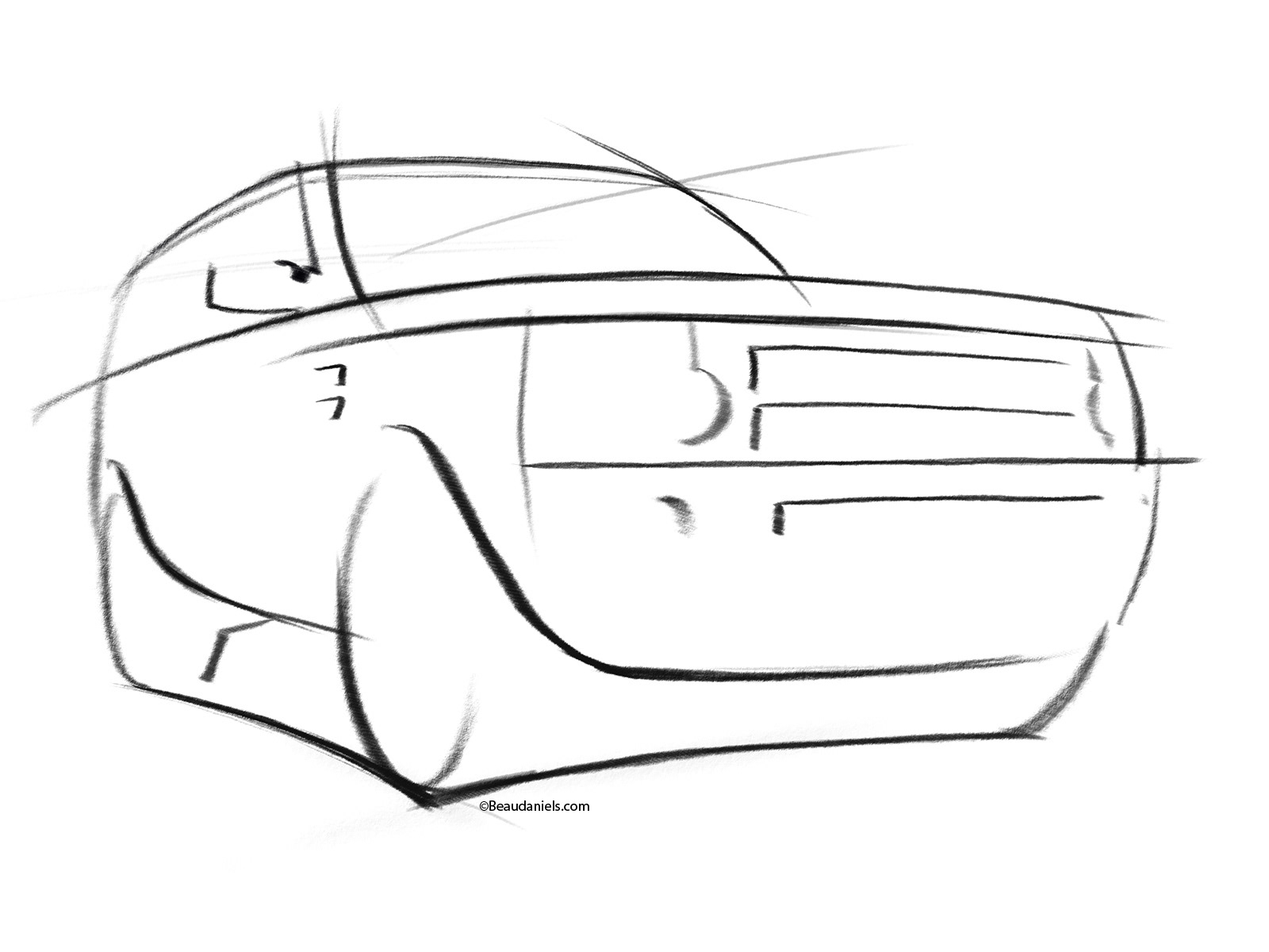 Land Rover LR3 initial teaser illustration