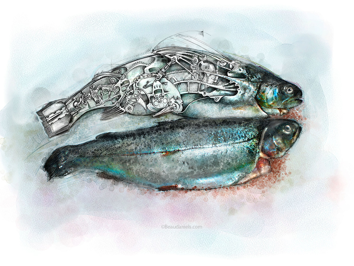 Something i diid a while back and just found again. Illustrator and photoshop.