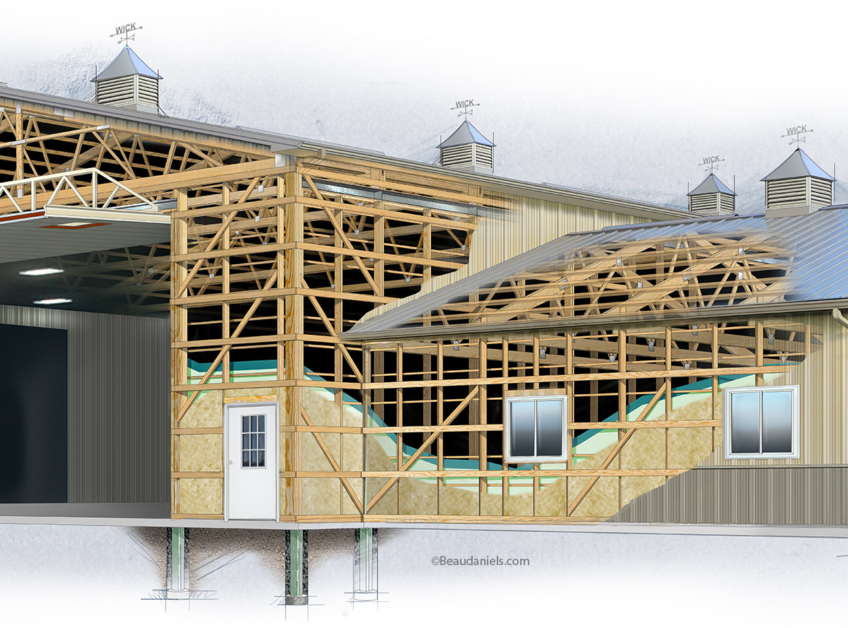 A close up to show some of the construction work.