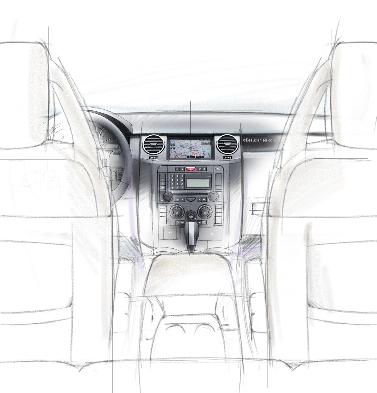Land Rover LR3 navigation unit.