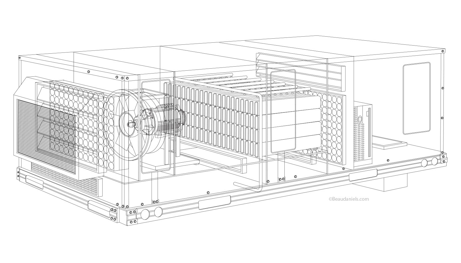 HVAC line art