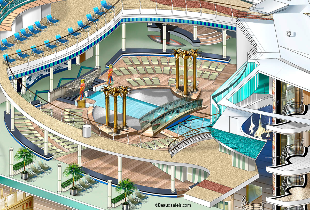 Freedom of the Seas, Solarium.