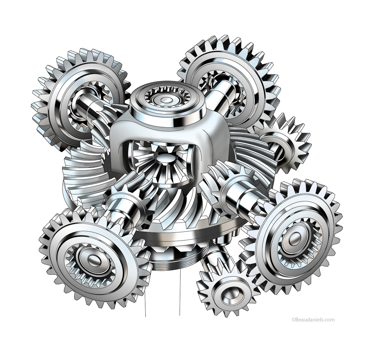 Cogs illustration.