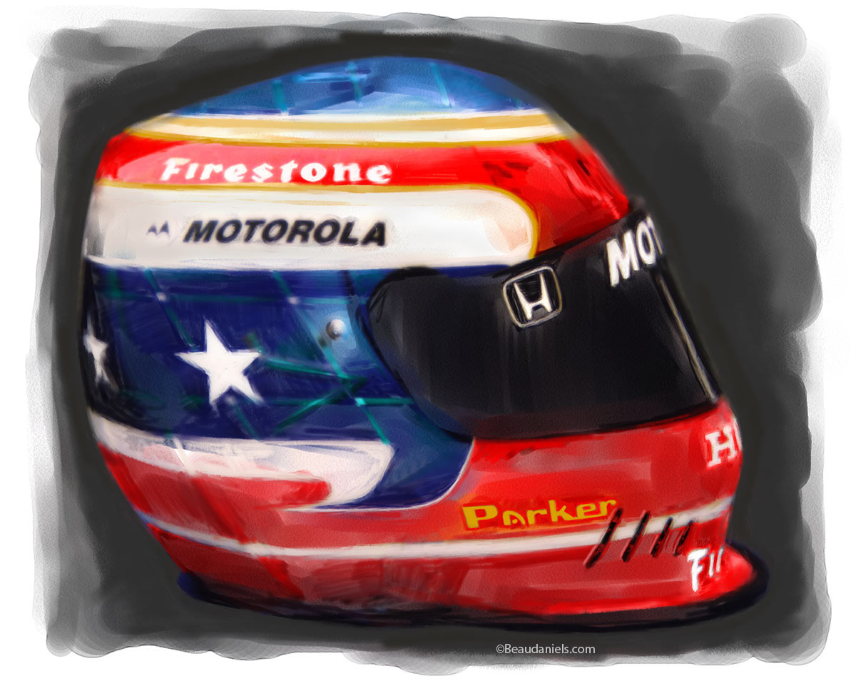 Honda Indy Poster helmet 2