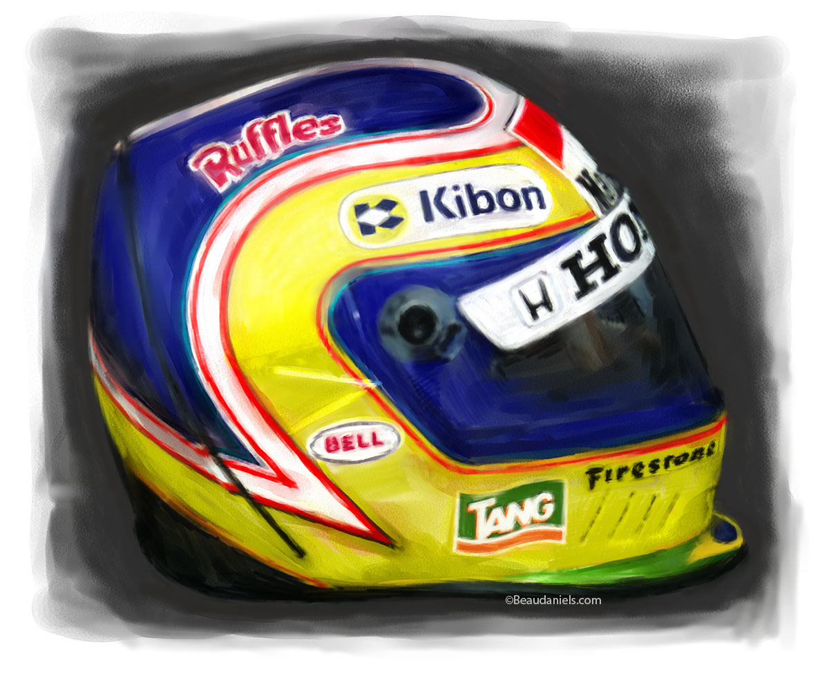 Honda Indy Poster helmet 3