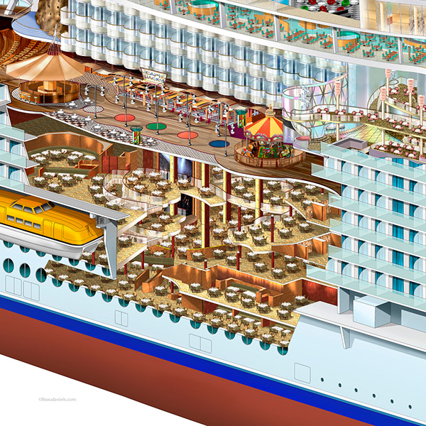 Technical illustration, Beau and Alan Daniels. - Royal Caribbean Cruise ...