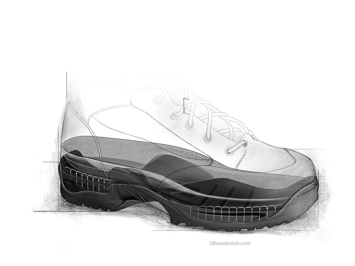 Danner TFX, how the boot upper is attached to the sole.