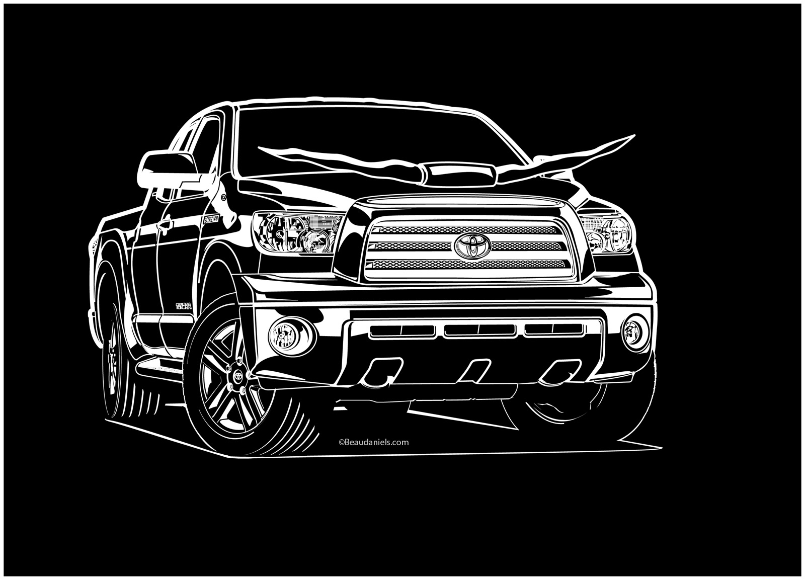 Toyota Tundra Staff shirt design.