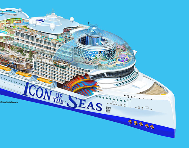 Technical illustration, Beau and Alan Daniels. - Allure of the Seas ...