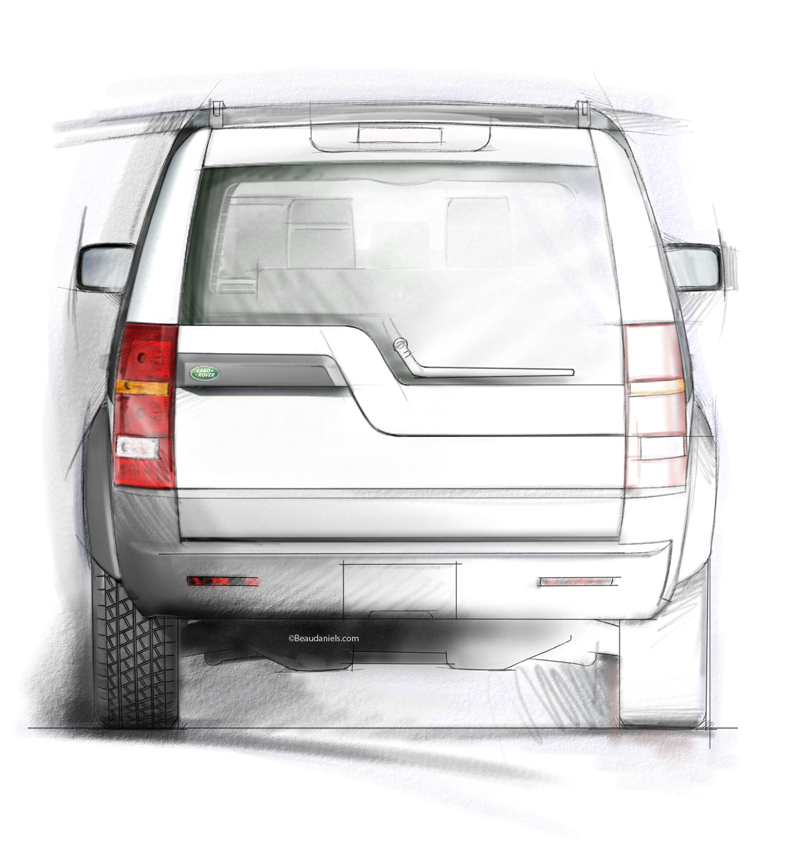 Land Rover LR3 rear.
