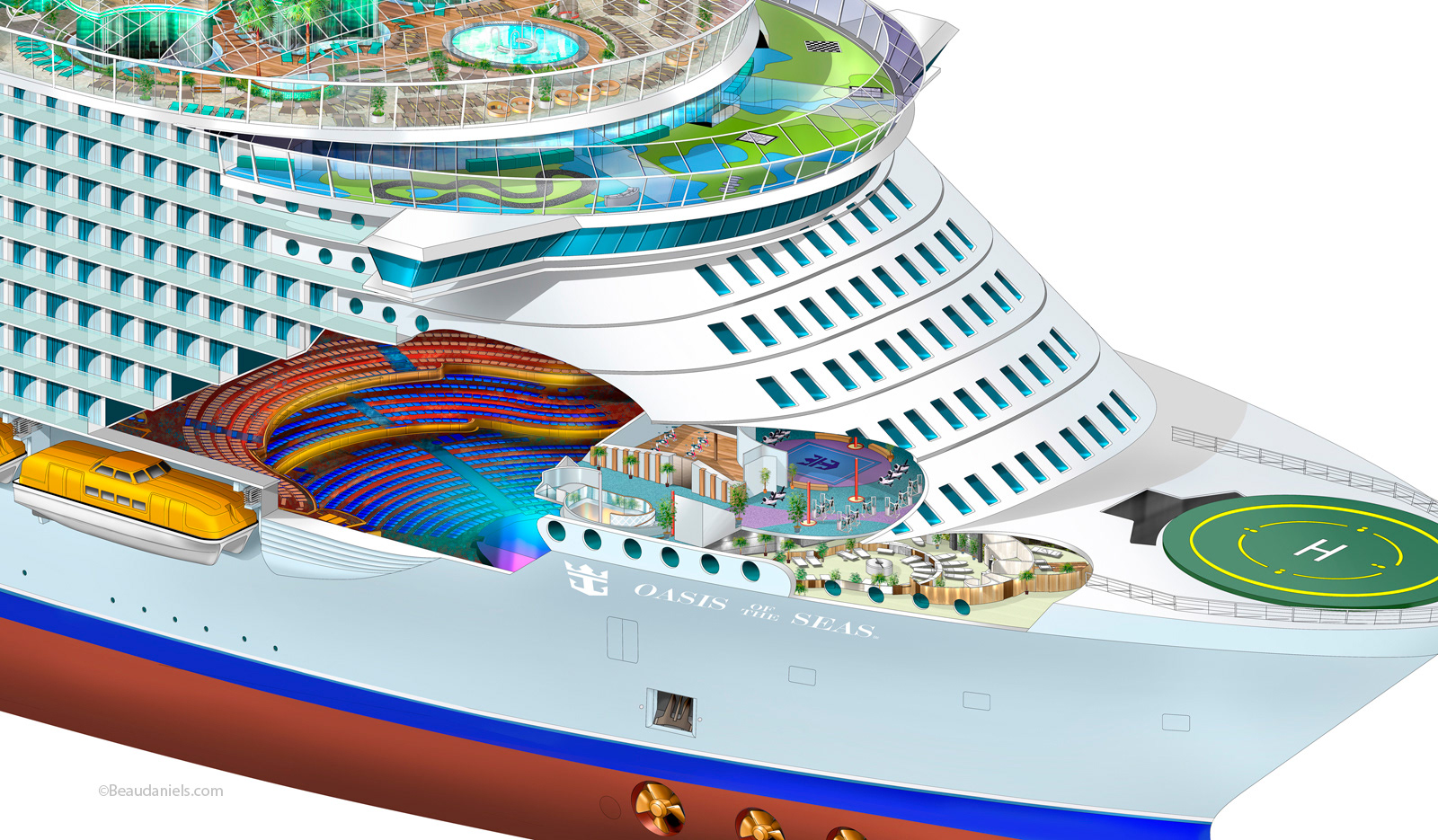 royal caribbean cruise ship clip art