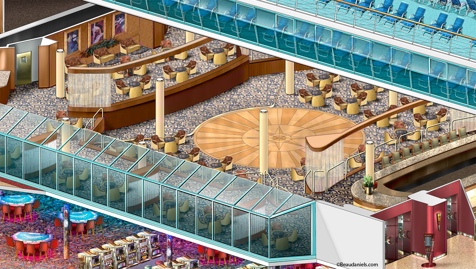 Monarch of the Seas, Boleros dance floor.