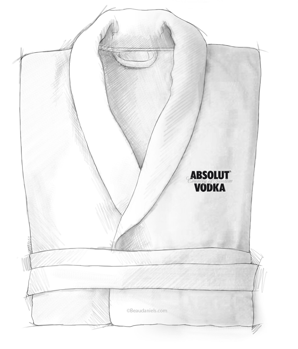 Absolut, bath robe.