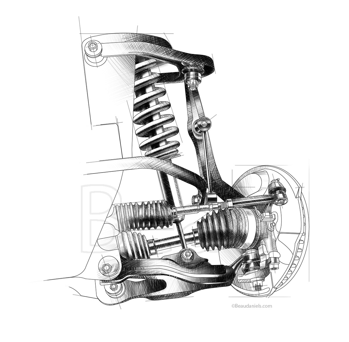 FJ Cruiser front suspension.