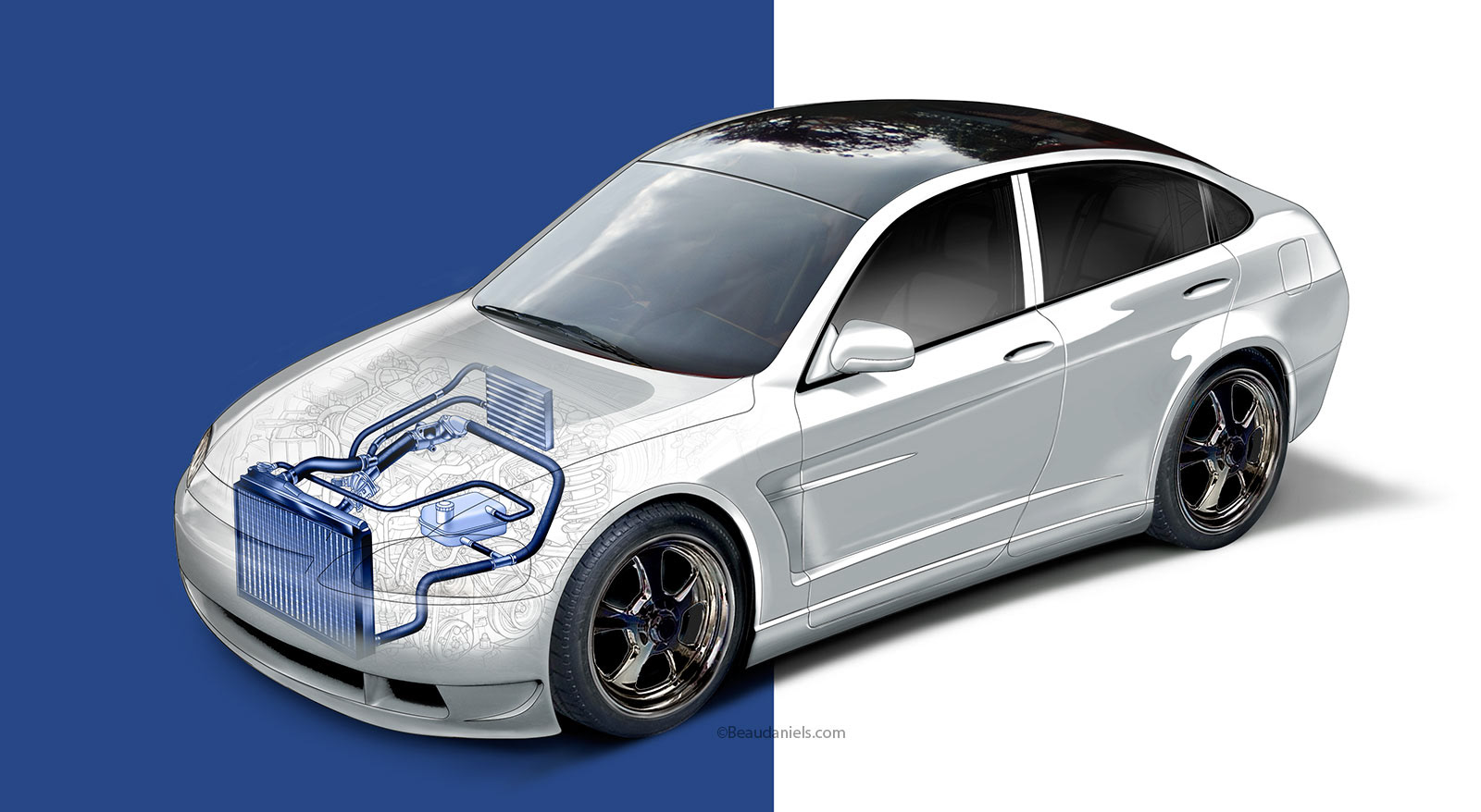 Cooling system illustration