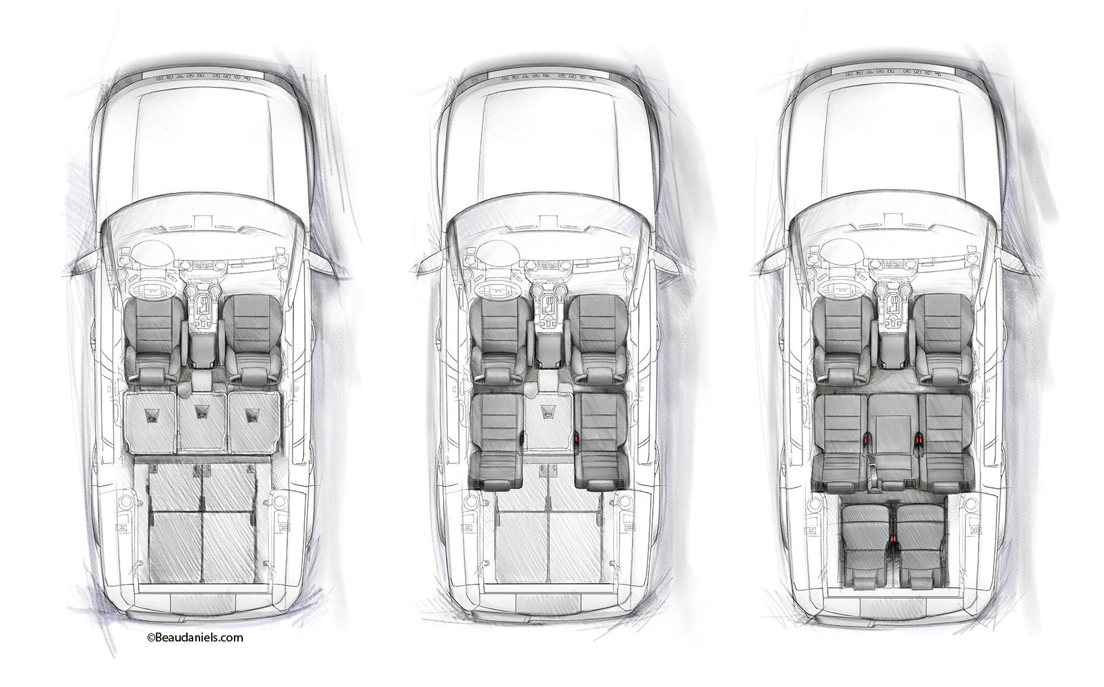 Land Rover LR3 seating configurations.