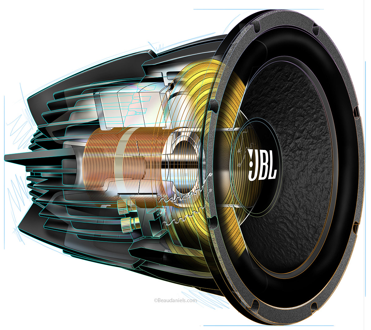 The final cutaway speaker for JBL.