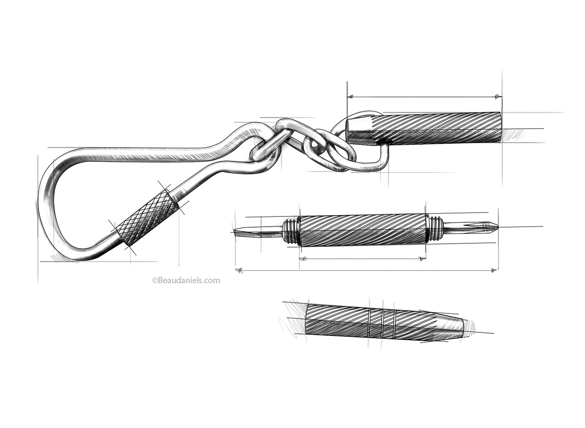 Restoration Hardware. Eye glass repair tool.