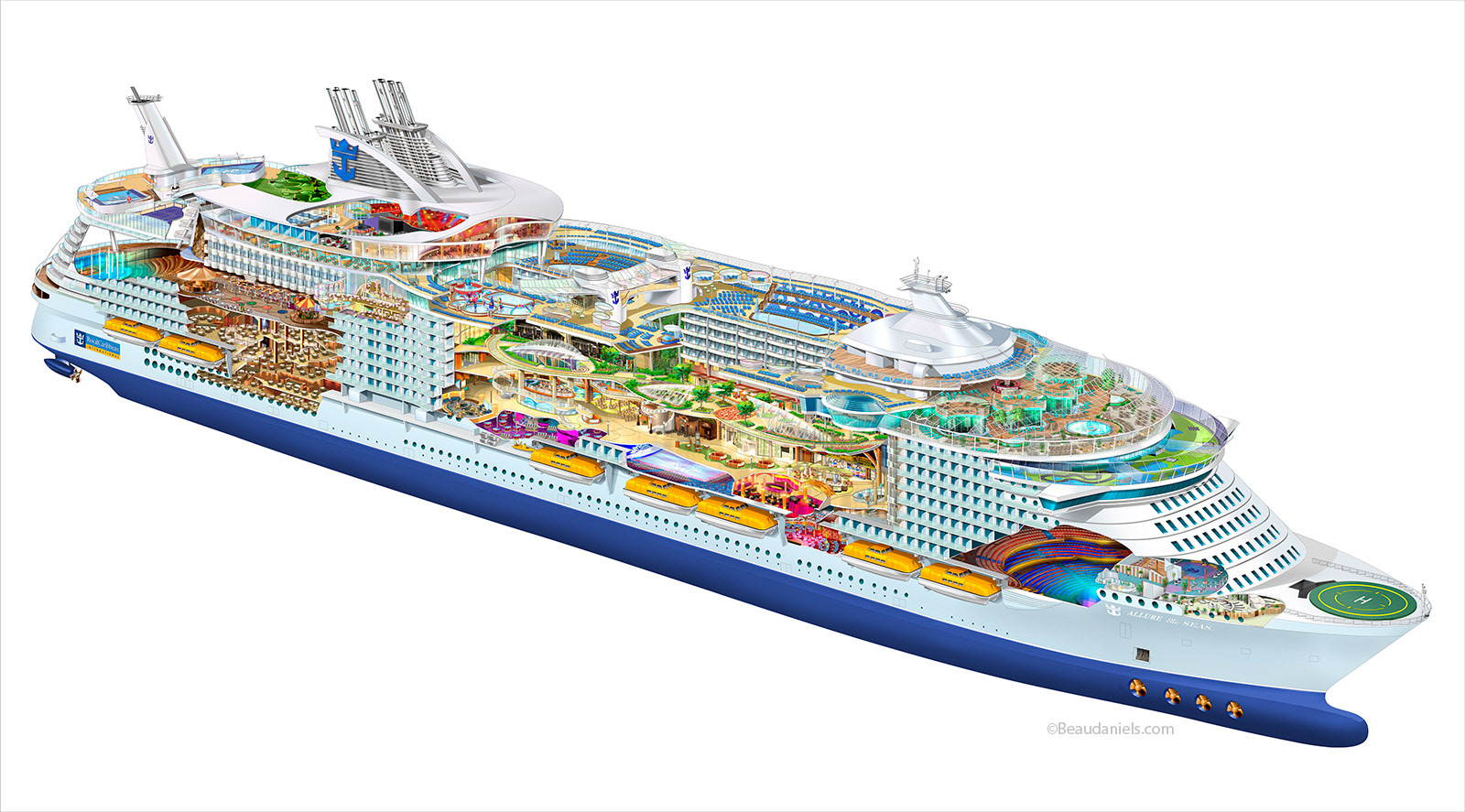 Allure of the Seas Cruise Ship & Deck Plans