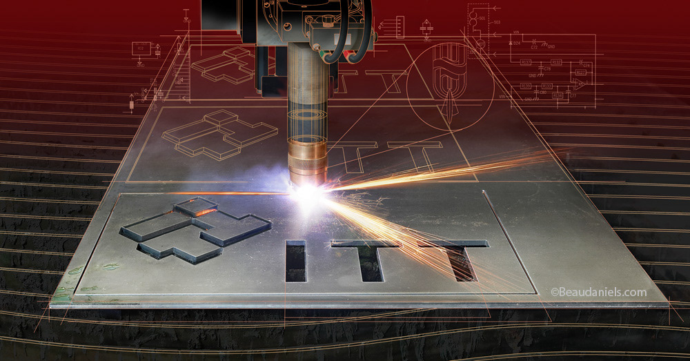 ITT laser cutting head.