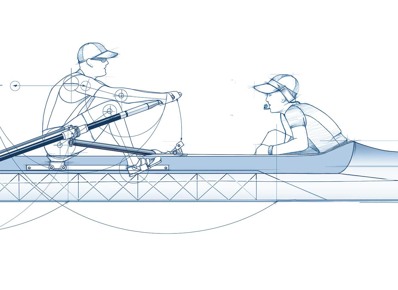 Just a close up of the sculling drawing.