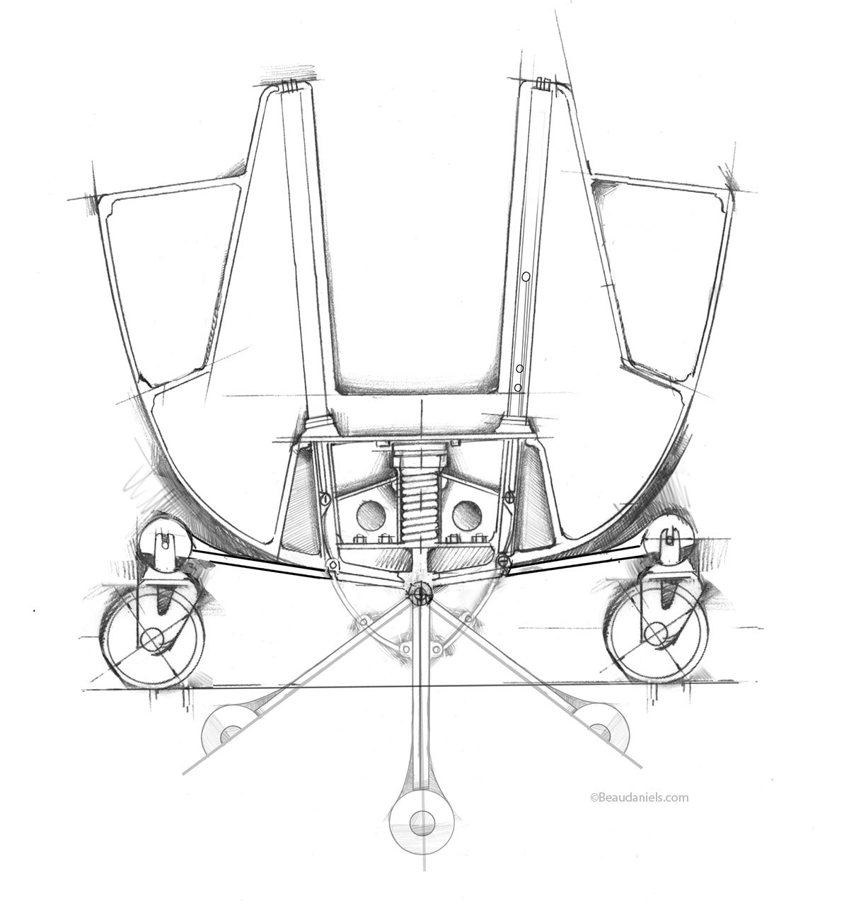 One position for the keel.
