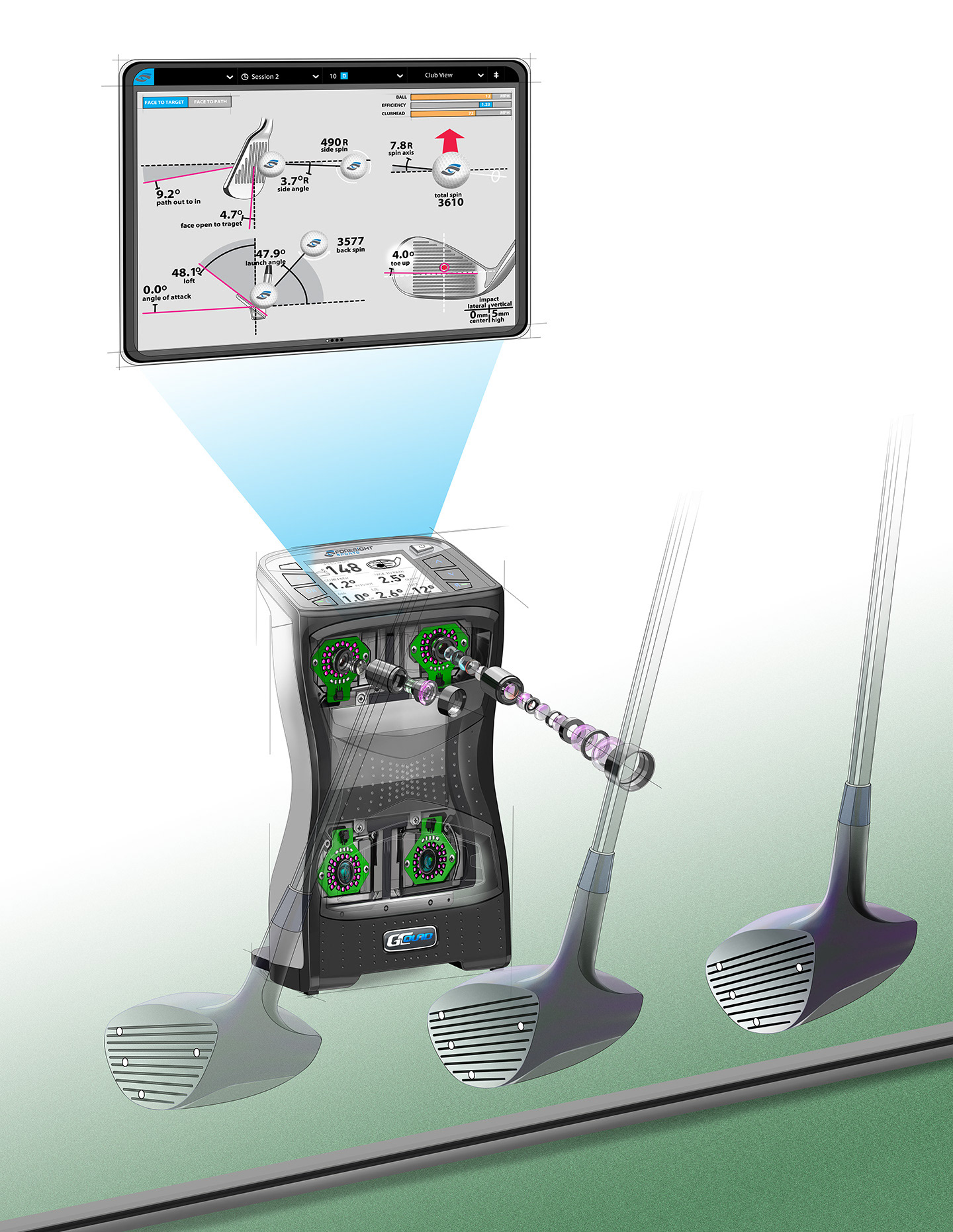 GC quad golf  tracker