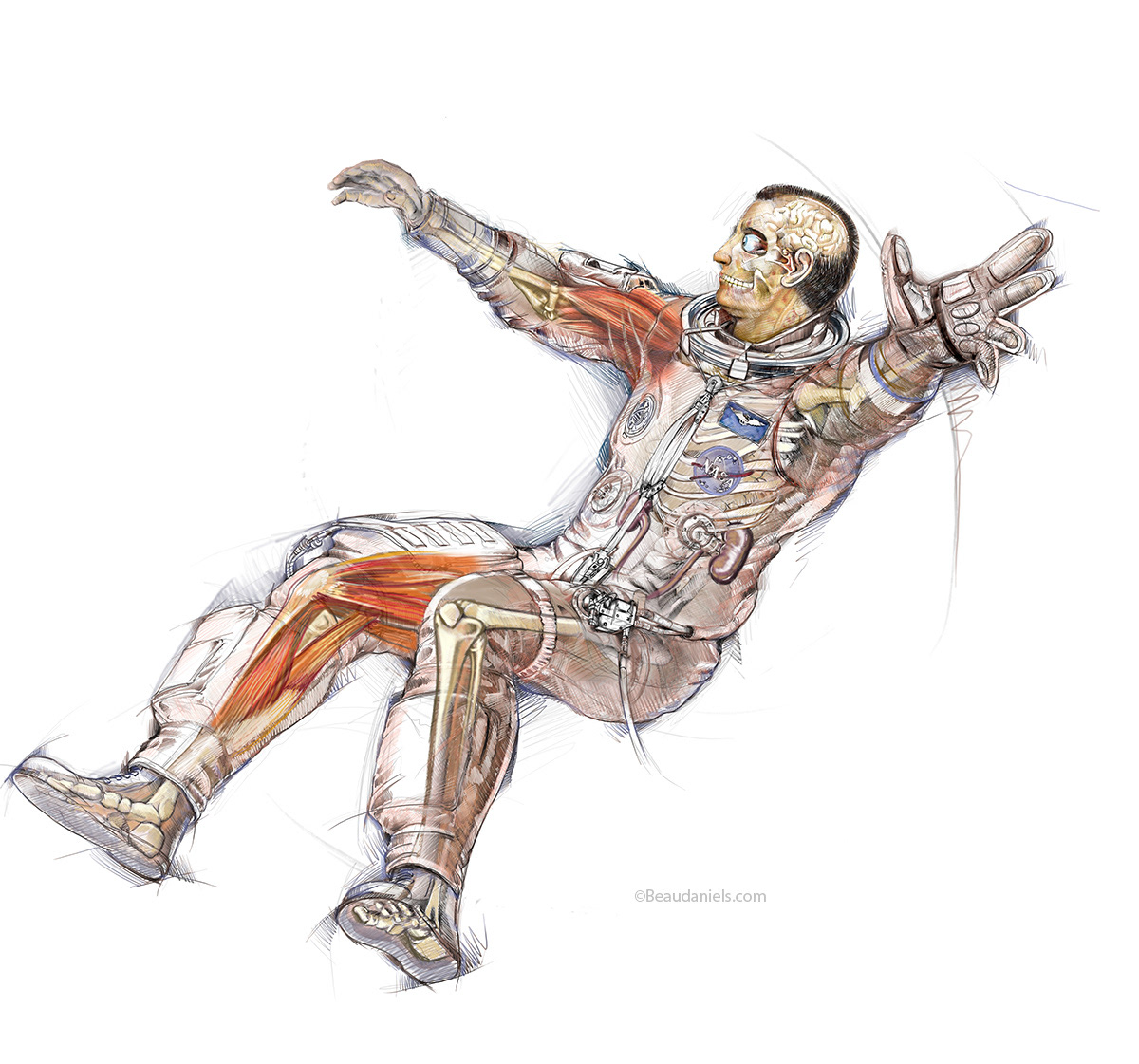 Almost the final illustration just needed the water cooling tubes running.