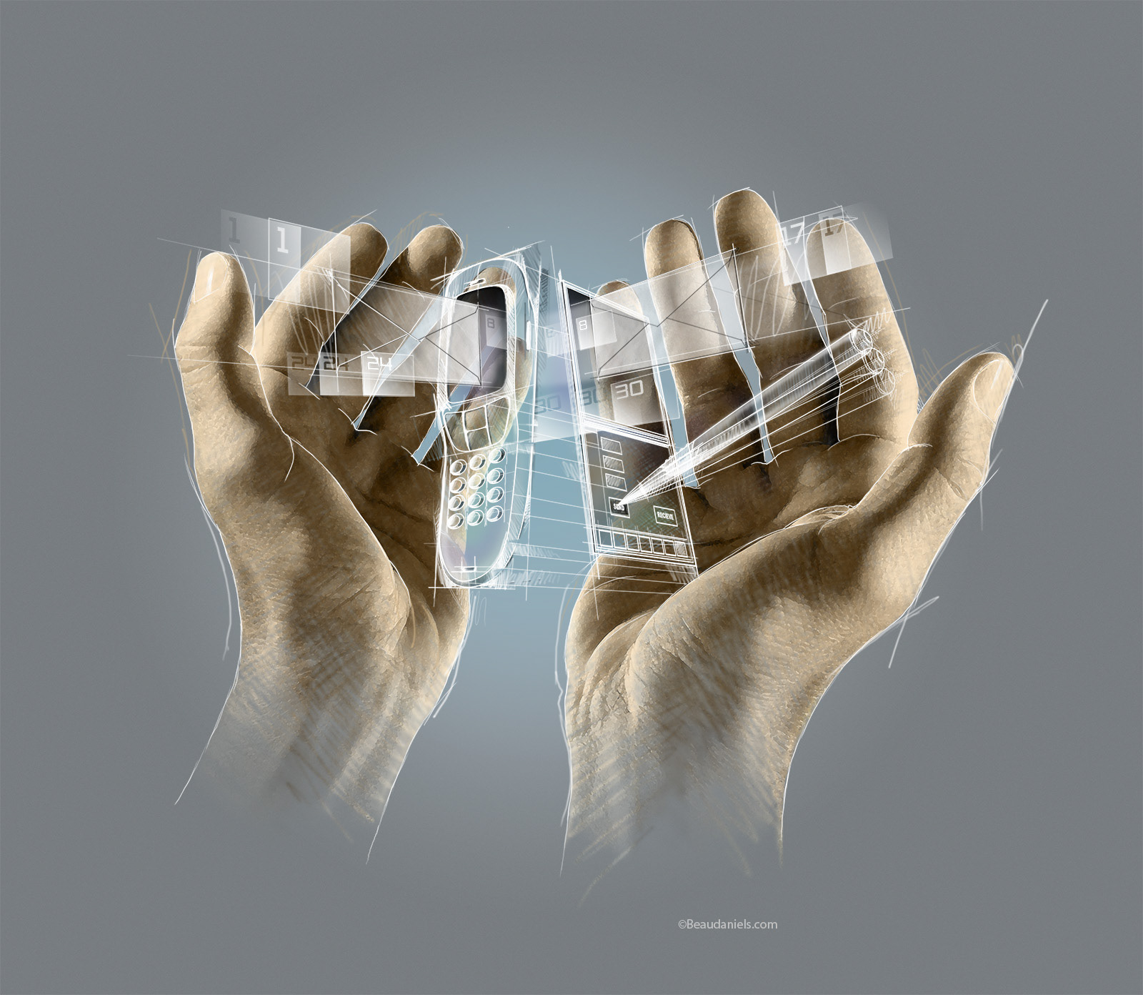 Concept illustrations for Motorola.