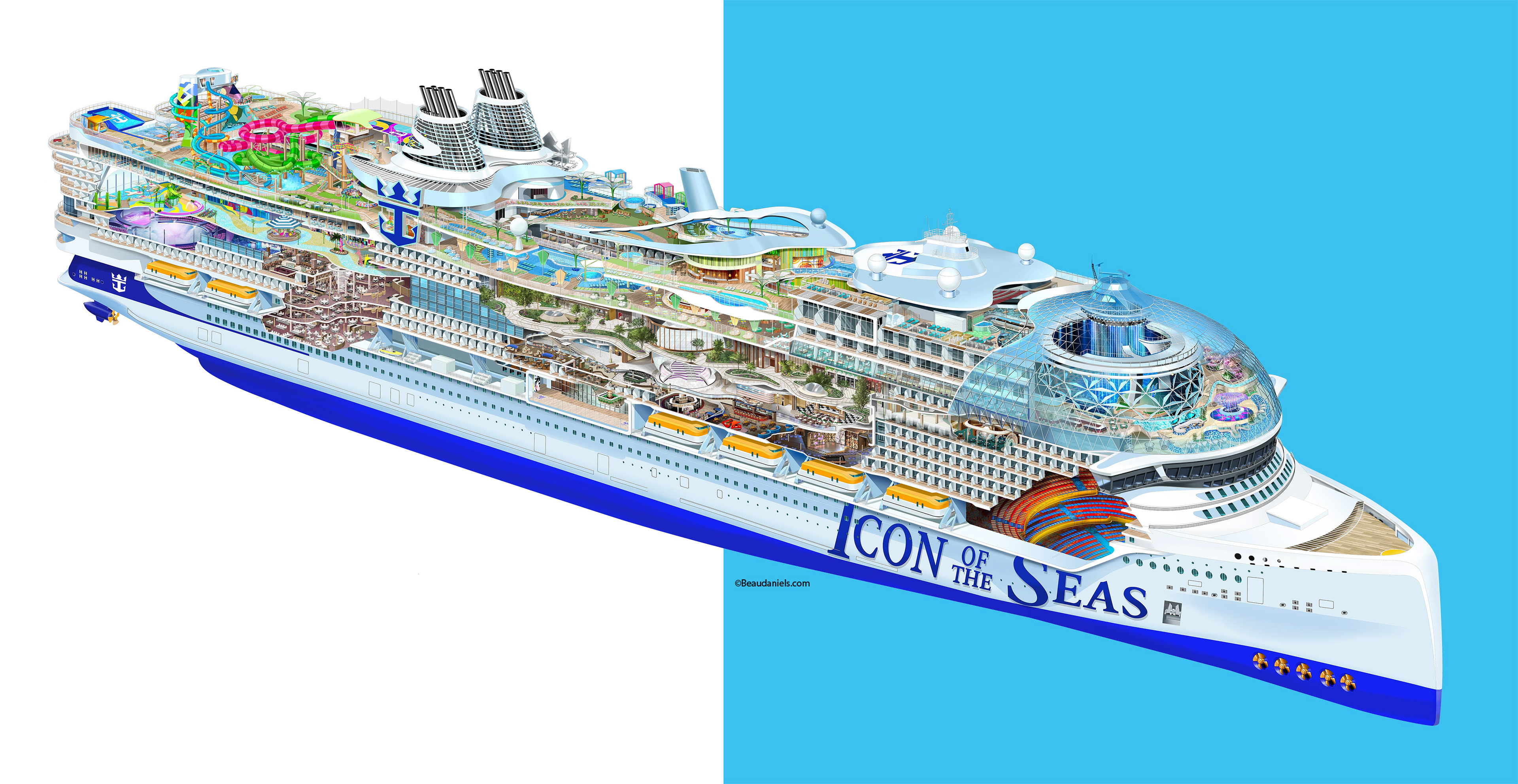 technical-illustration-beau-and-alan-daniels-royal-caribbean-icon