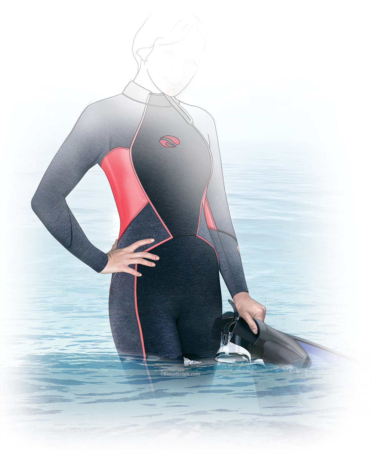 Wet suit.