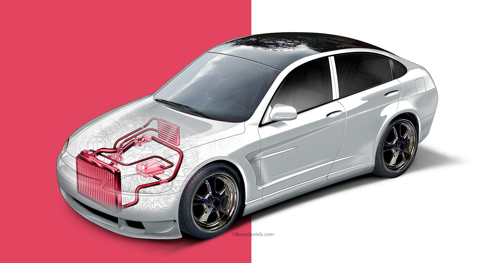 Cooling system illustration