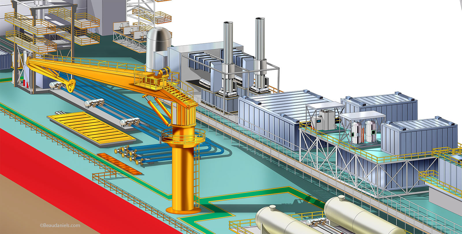 Close up 2 of FPSO VESSEL