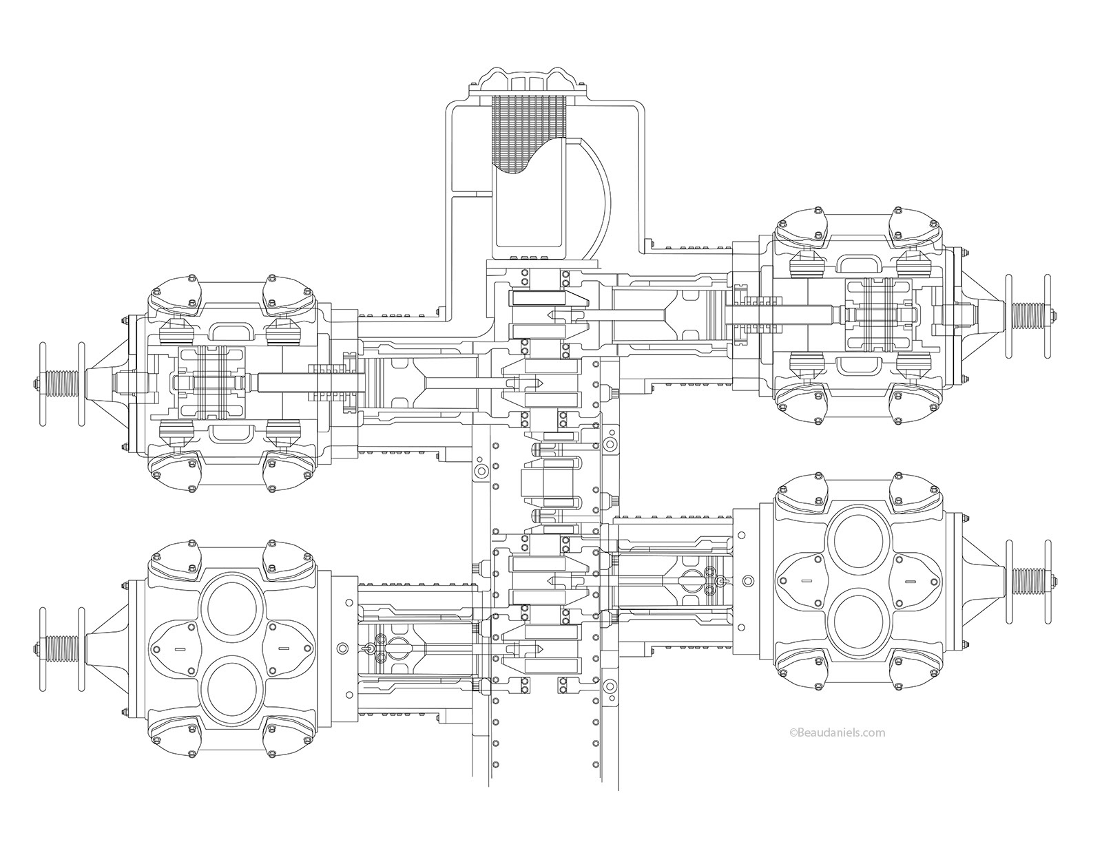 Line art for the compressor illustrations.