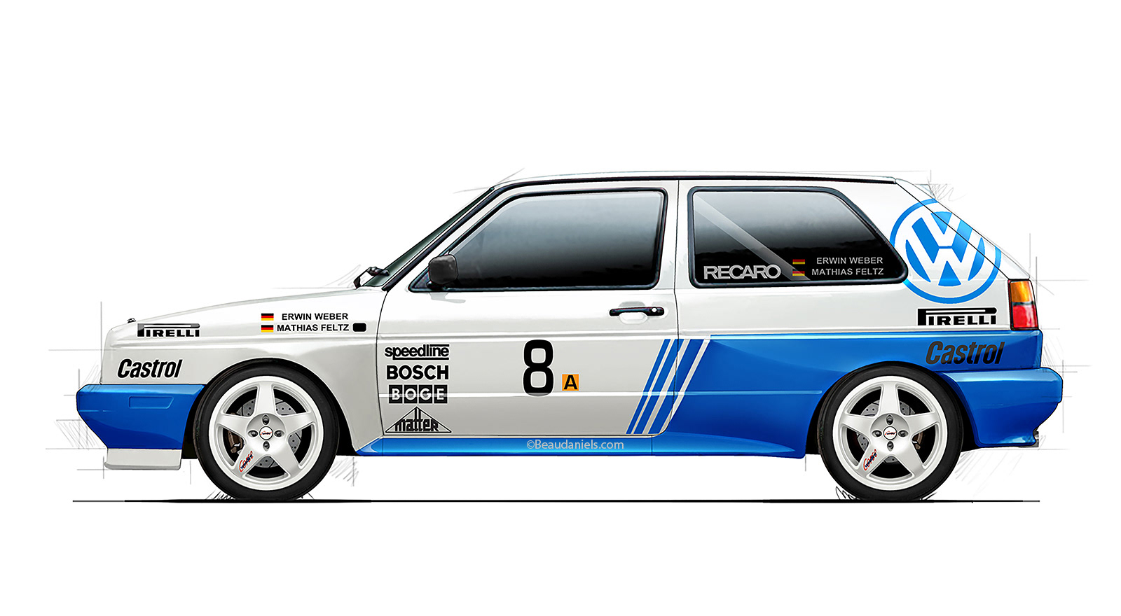 VW Rallye vehicle.