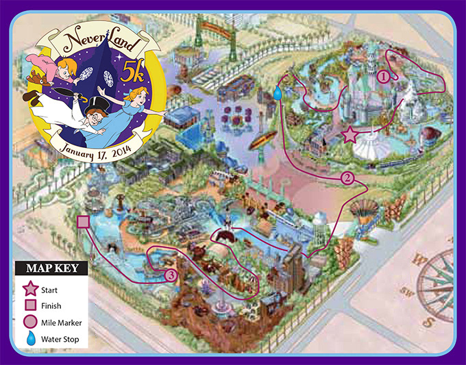 Disneyland map as used.