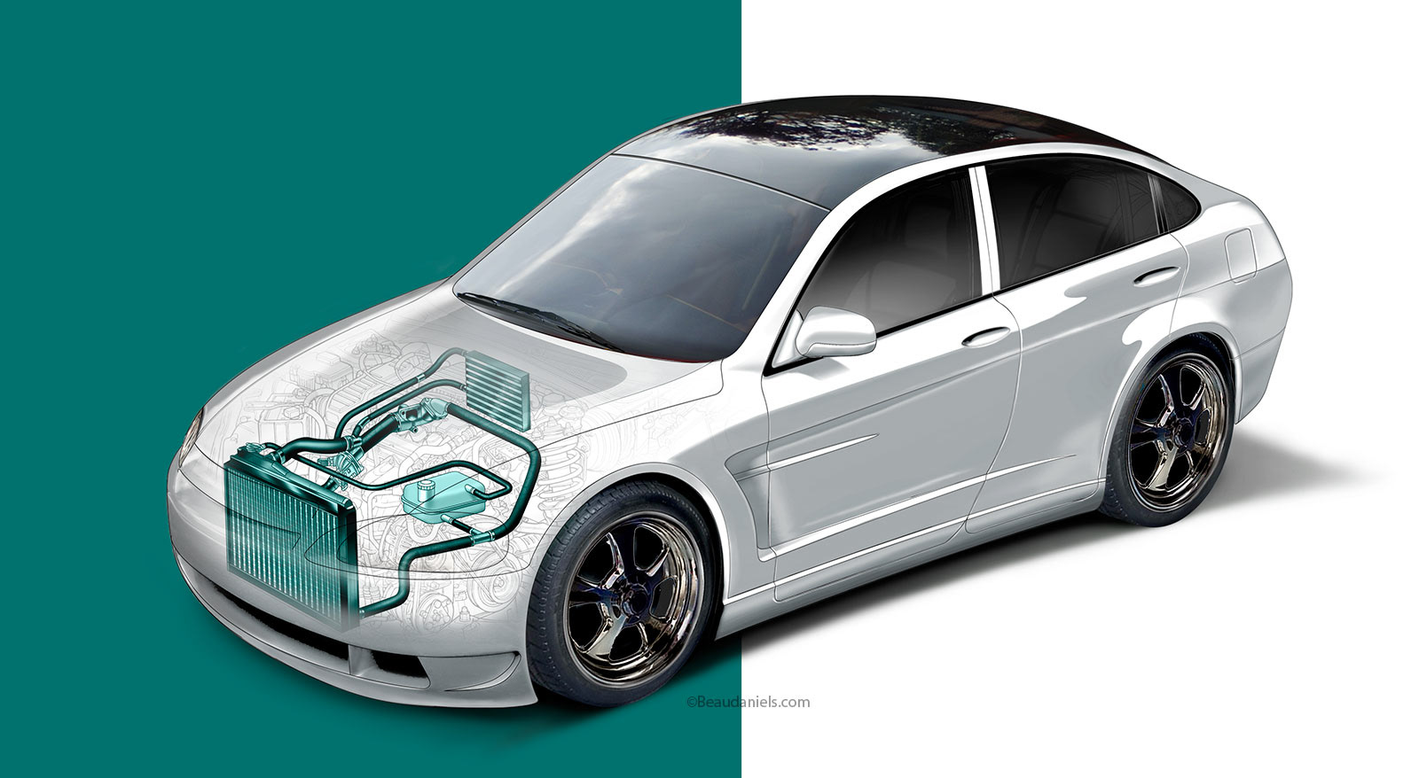 Cooling system illustration