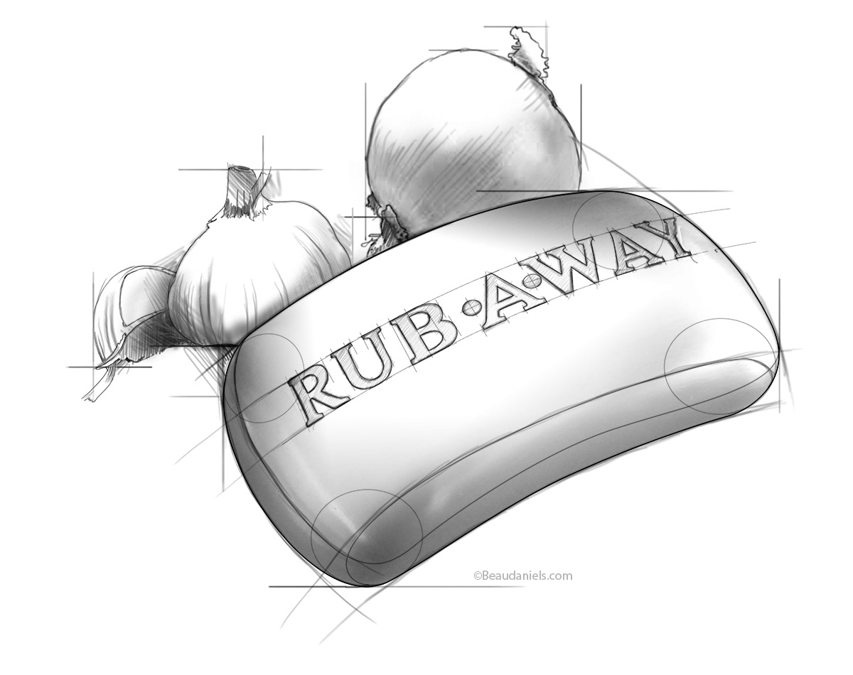 Restoration Hardware. "Rub Away" Stainless steel soap, helps prevent garlic tears.