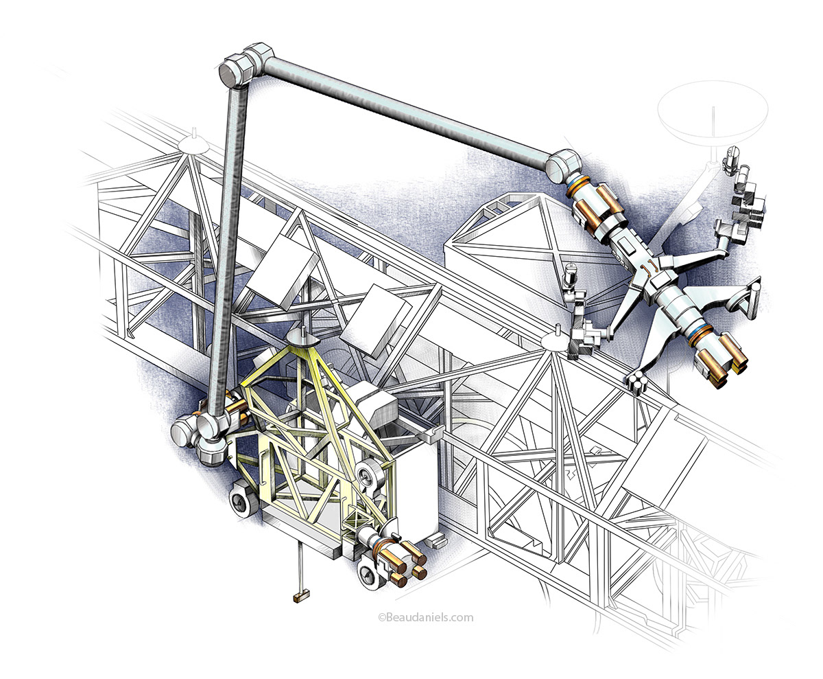 Space station robotic arm.