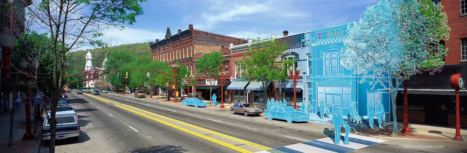 Spread illustration as used by T-Mobile.