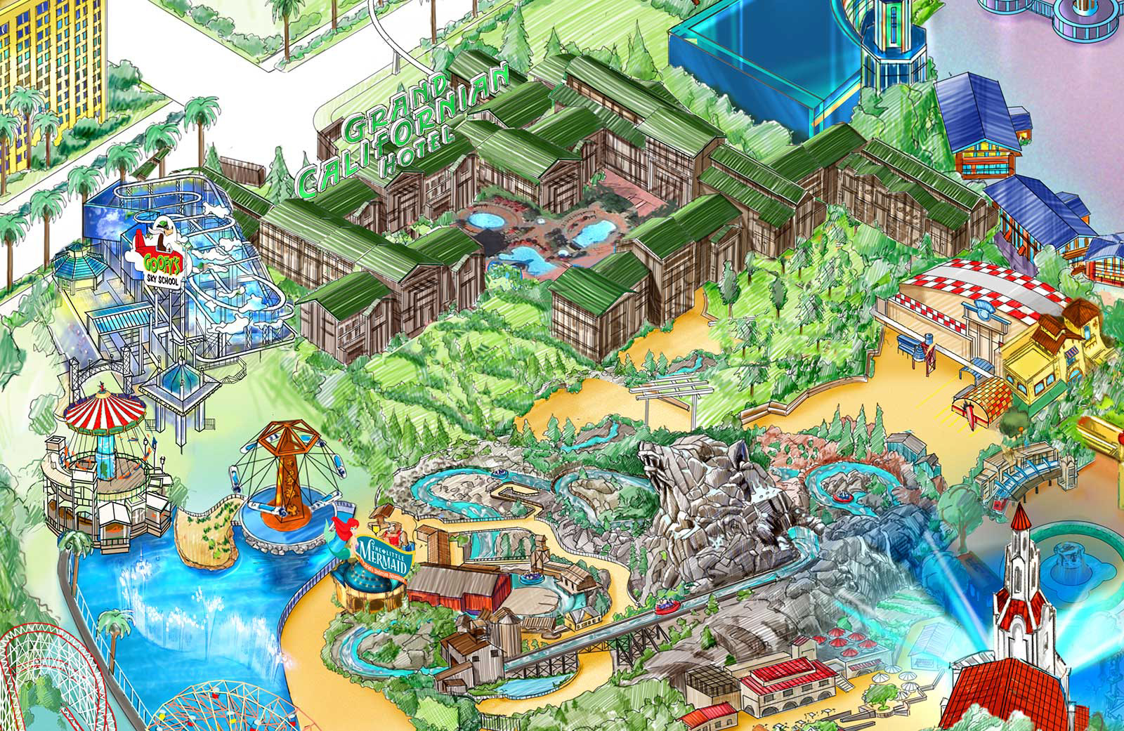 Disney map close up view 3