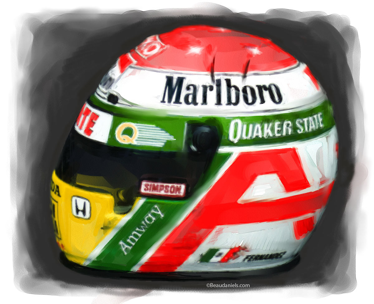 Honda Indy Poster helmet1