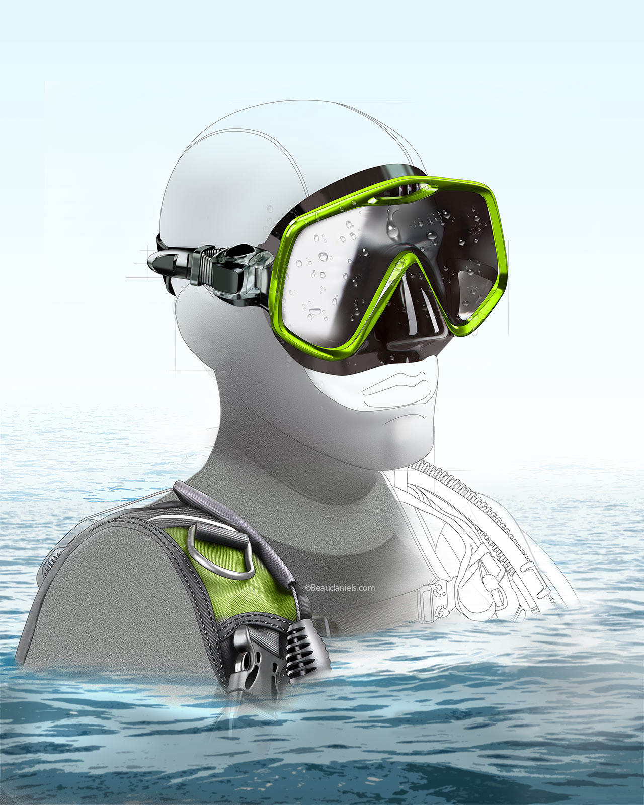 Dive mask.