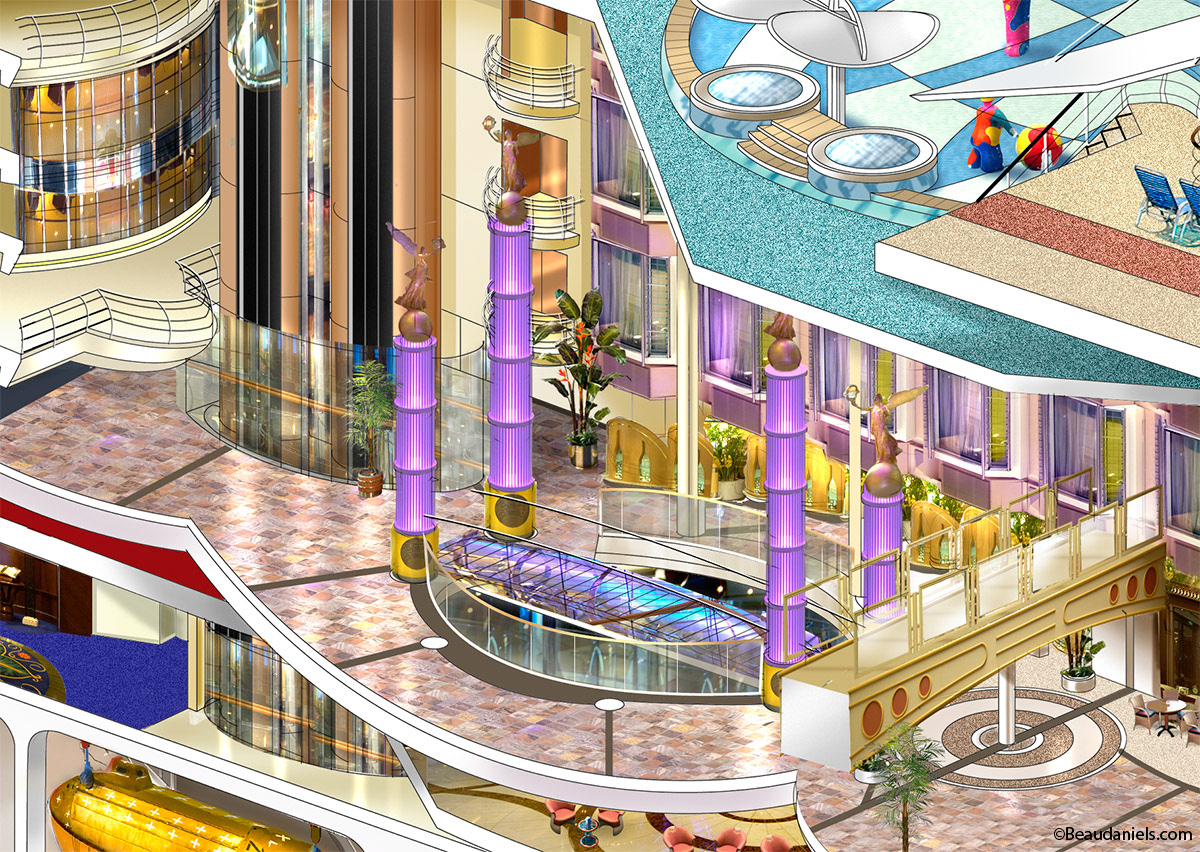 Freedom of the Seas, Promenade.