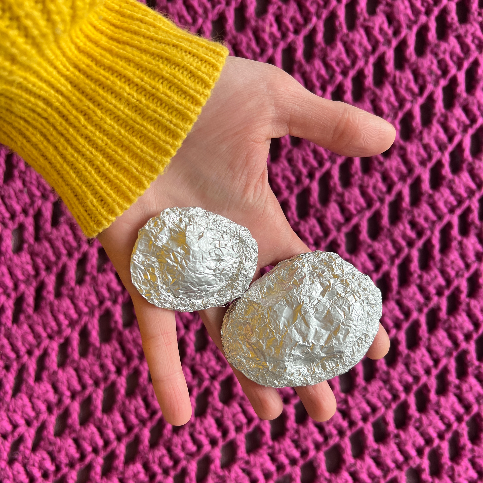 I sculpted these to a "bowl" shape to be lightweight/hollow.