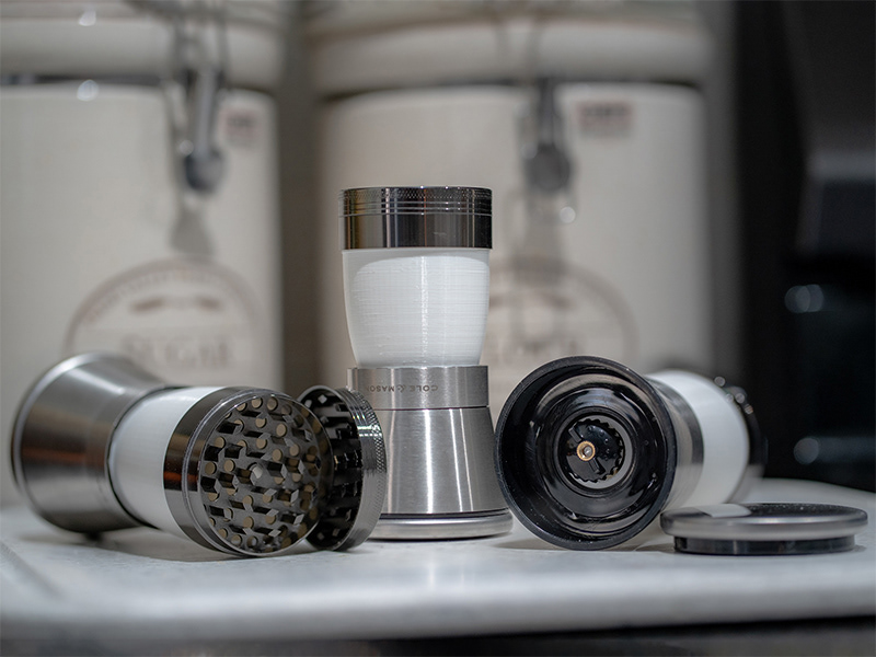 Marshmallow mill mechanism to grind charms into magic dust