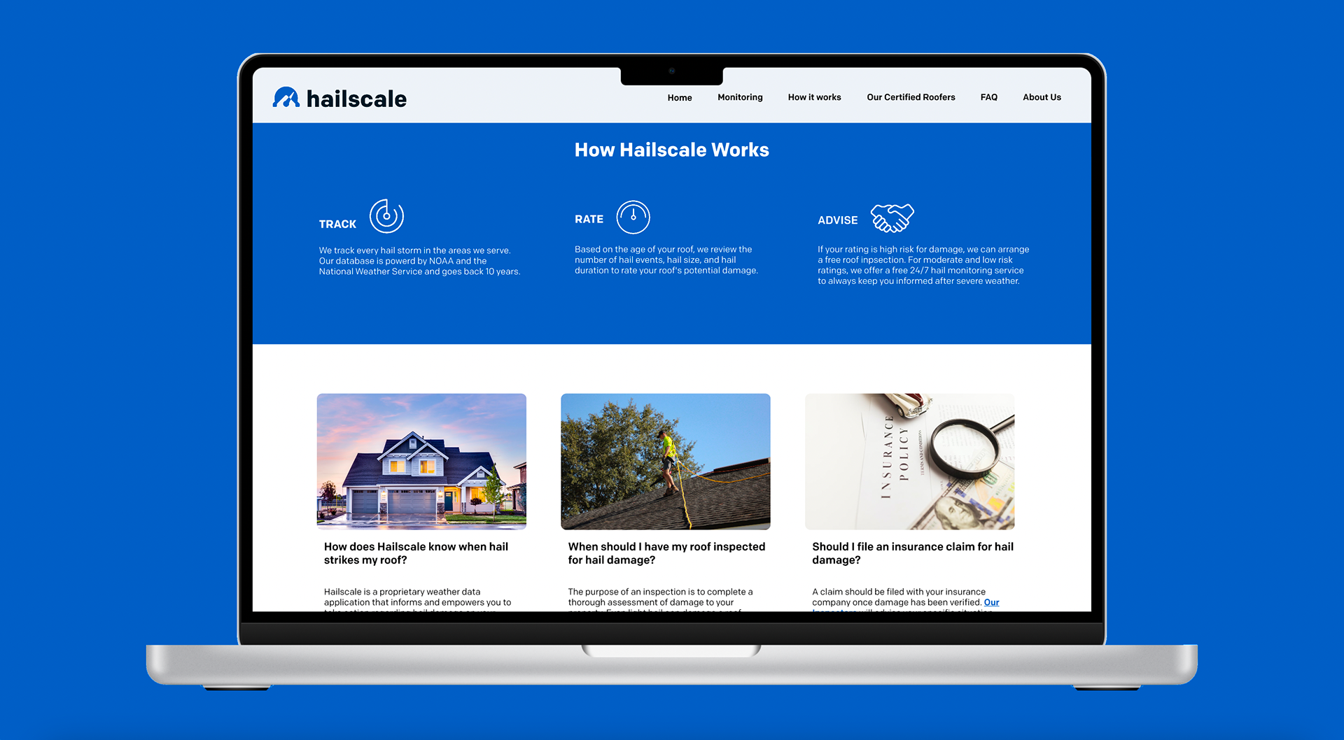 Bottom of Homepage
